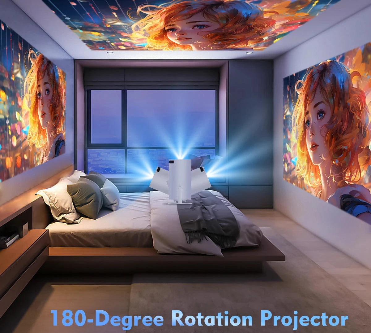 ShopSpint™-4K projector rotates 180 degrees (Copy) (Copy) (Copy)